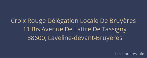 Croix Rouge D&eacute;l&eacute;gation Locale De Bruy&egrave;res