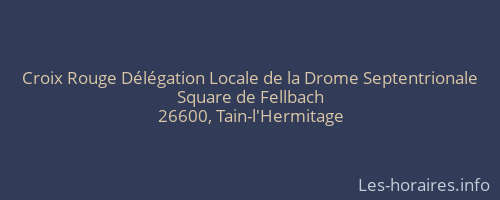 Croix Rouge D&eacute;l&eacute;gation Locale de la Drome Septentrionale
