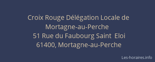 Croix Rouge D&eacute;l&eacute;gation Locale de Mortagne-au-Perche