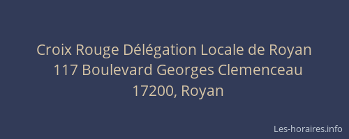 Croix Rouge Délégation Locale de Royan