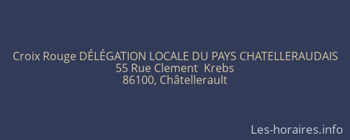 Croix Rouge D&Eacute;L&Eacute;GATION LOCALE DU PAYS CHATELLERAUDAIS