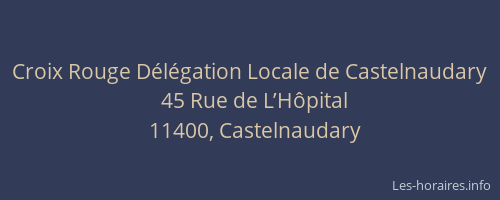 Croix Rouge Délégation Locale de Castelnaudary