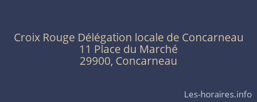 Croix Rouge Délégation locale de Concarneau