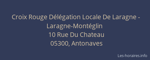 Croix Rouge Délégation Locale De Laragne - Laragne-Montéglin