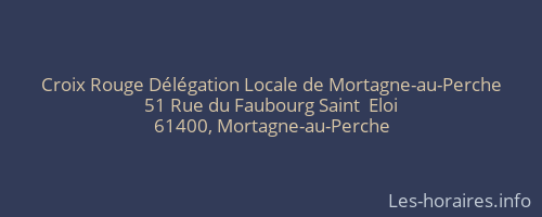 Croix Rouge Délégation Locale de Mortagne-au-Perche