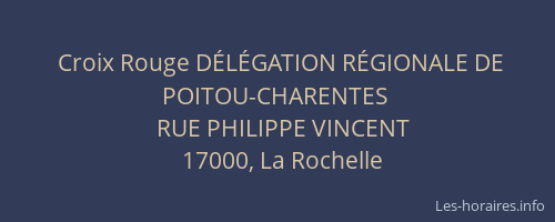 Croix Rouge DÉLÉGATION RÉGIONALE DE POITOU-CHARENTES