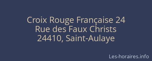 Croix Rouge Française 24
