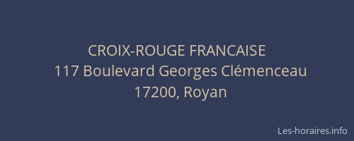 CROIX-ROUGE FRANCAISE