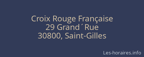 Croix Rouge Française