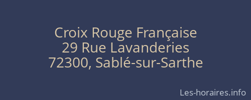 Croix Rouge Française