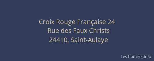 Croix Rouge Française 24