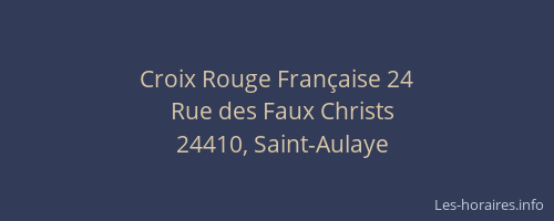 Croix Rouge Fran&ccedil;aise 24