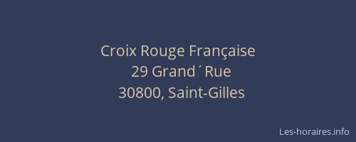 Croix Rouge Fran&ccedil;aise