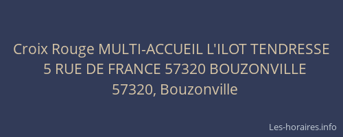 Croix Rouge MULTI-ACCUEIL L'ILOT TENDRESSE