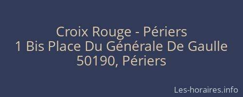 Croix Rouge - Périers