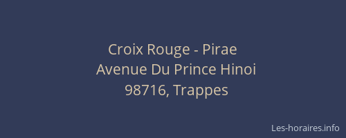 Croix Rouge - Pirae