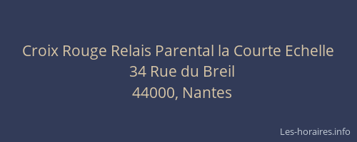 Croix Rouge Relais Parental la Courte Echelle