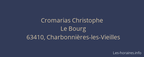 Cromarias Christophe