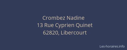 Crombez Nadine