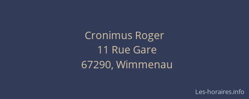 Cronimus Roger