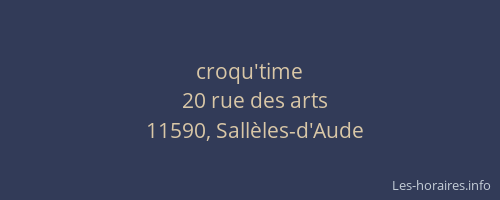 croqu'time