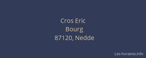 Cros Eric