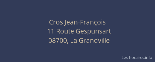 Cros Jean-François