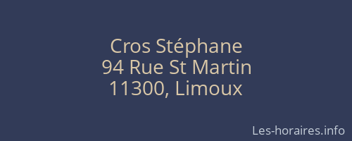 Cros Stéphane