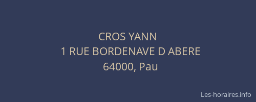 CROS YANN