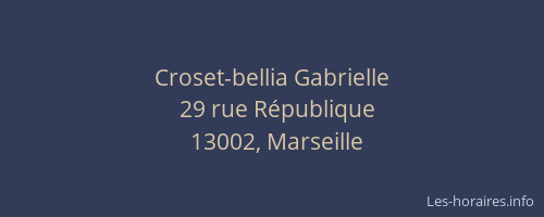 Croset-bellia Gabrielle