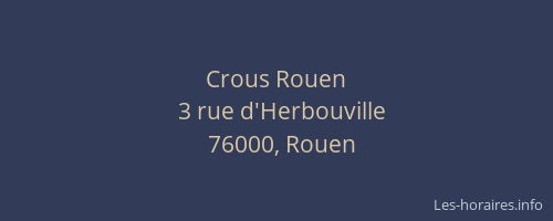 Crous Rouen