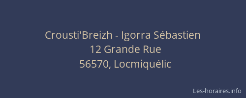 Crousti'Breizh - Igorra S&eacute;bastien