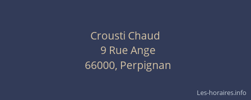 Crousti Chaud