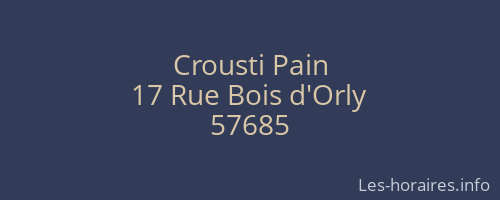 Crousti Pain