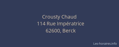 Crousty Chaud