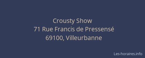 Crousty Show