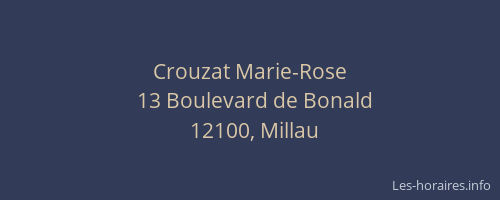 Crouzat Marie-Rose