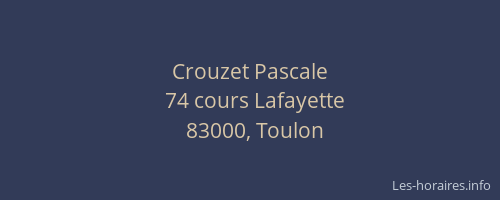 Crouzet Pascale