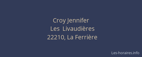 Croy Jennifer
