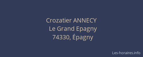 Crozatier ANNECY