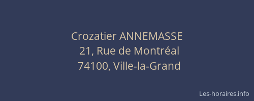 Crozatier ANNEMASSE