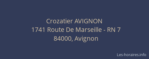 Crozatier AVIGNON