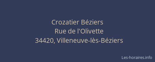 Crozatier Béziers