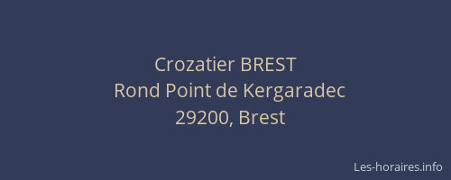 Crozatier BREST