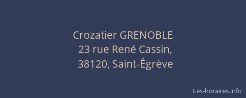 Crozatier GRENOBLE