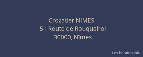 Crozatier NIMES