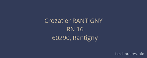 Crozatier RANTIGNY