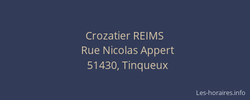 Crozatier REIMS
