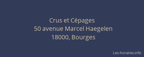 Crus et Cépages