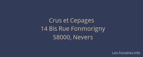 Crus et Cepages
